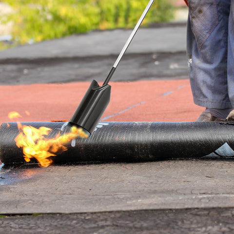 Flame King torch for roof repair and woodworking projects
