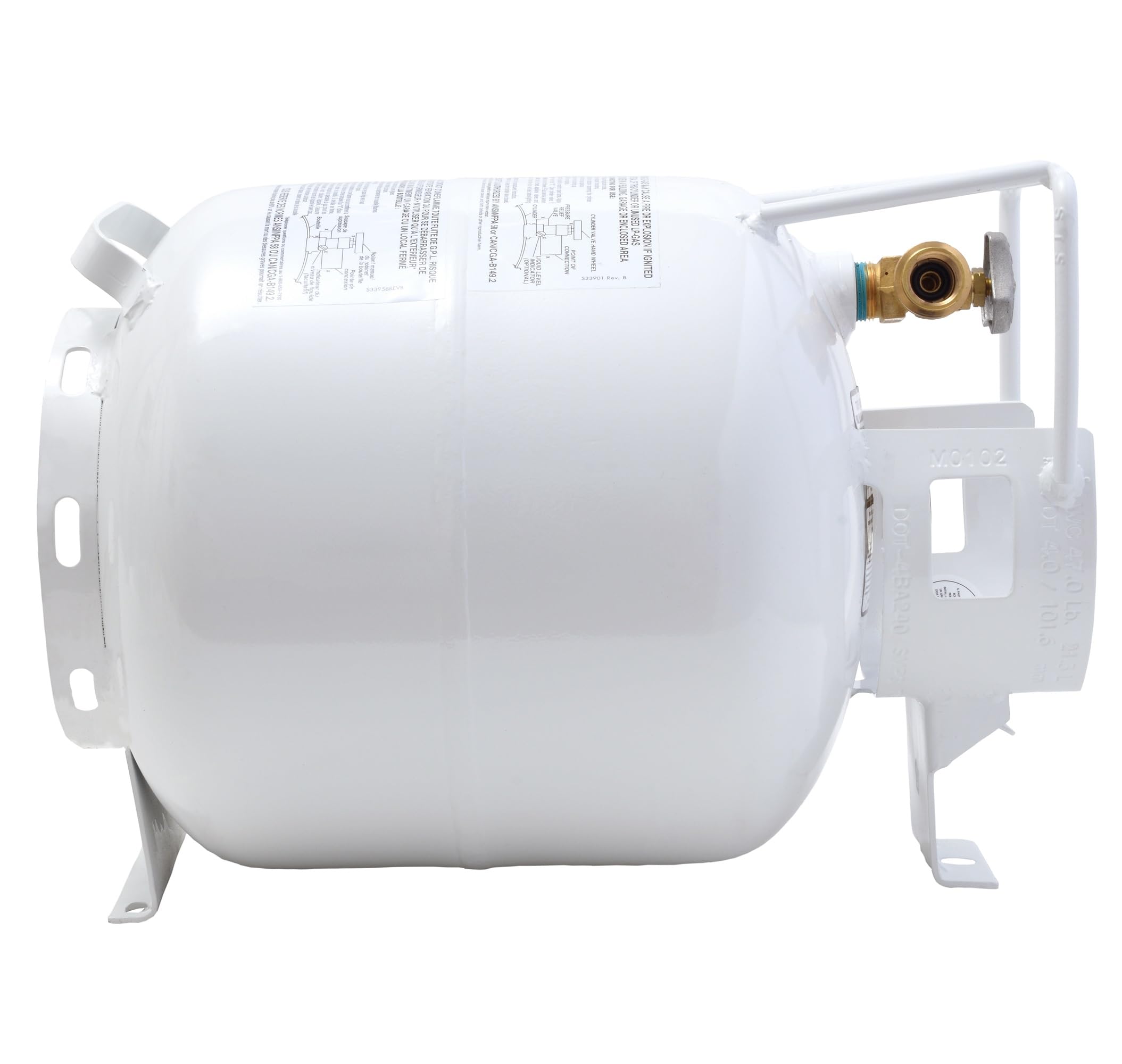 Flame King YSN201HZL X-ray and hydrostatic tested, DOT approved for safety.