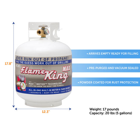 Flame King YSN230b welded steel construction for long-lasting durability.