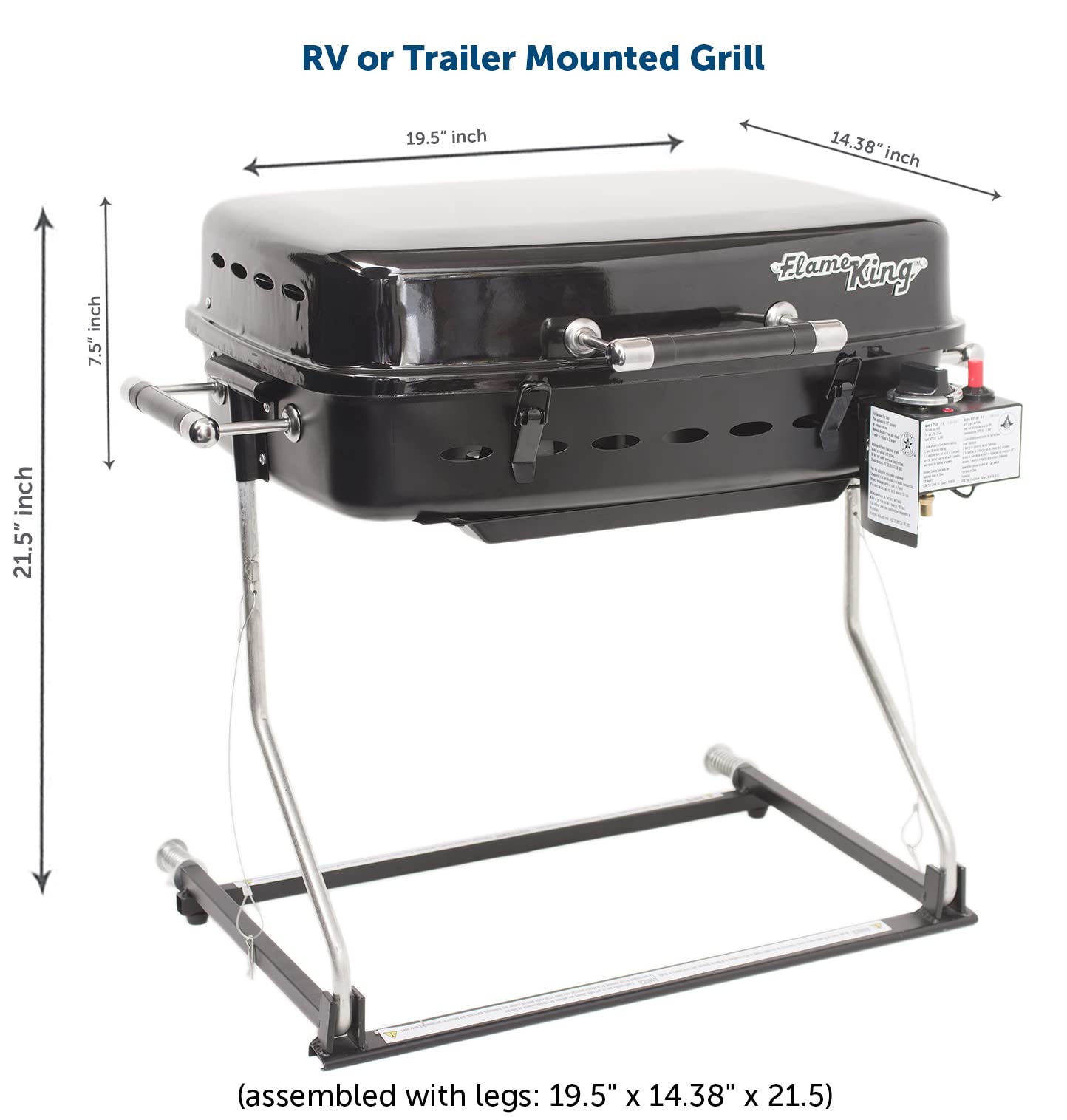 Flame King YSNHT500 compact design supports portable cooking.