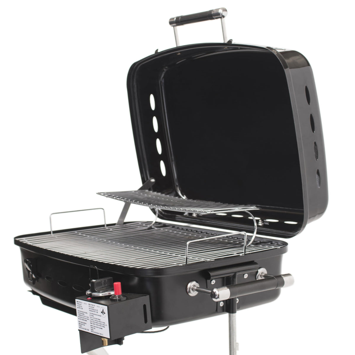 Flame King YSNHT500 RV mount bracket enables secure side mounting.