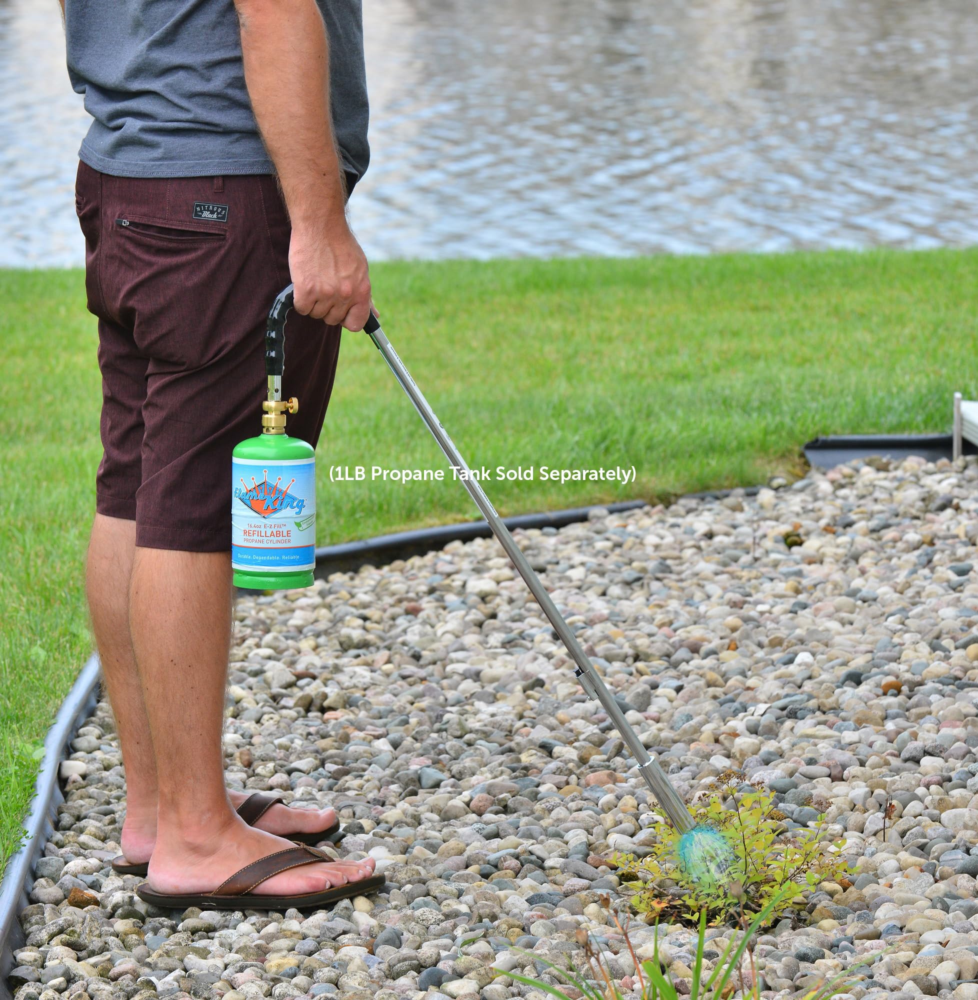 Flame King YSNPQ810CGA delivers up to 24k BTU for outdoor tasks.
