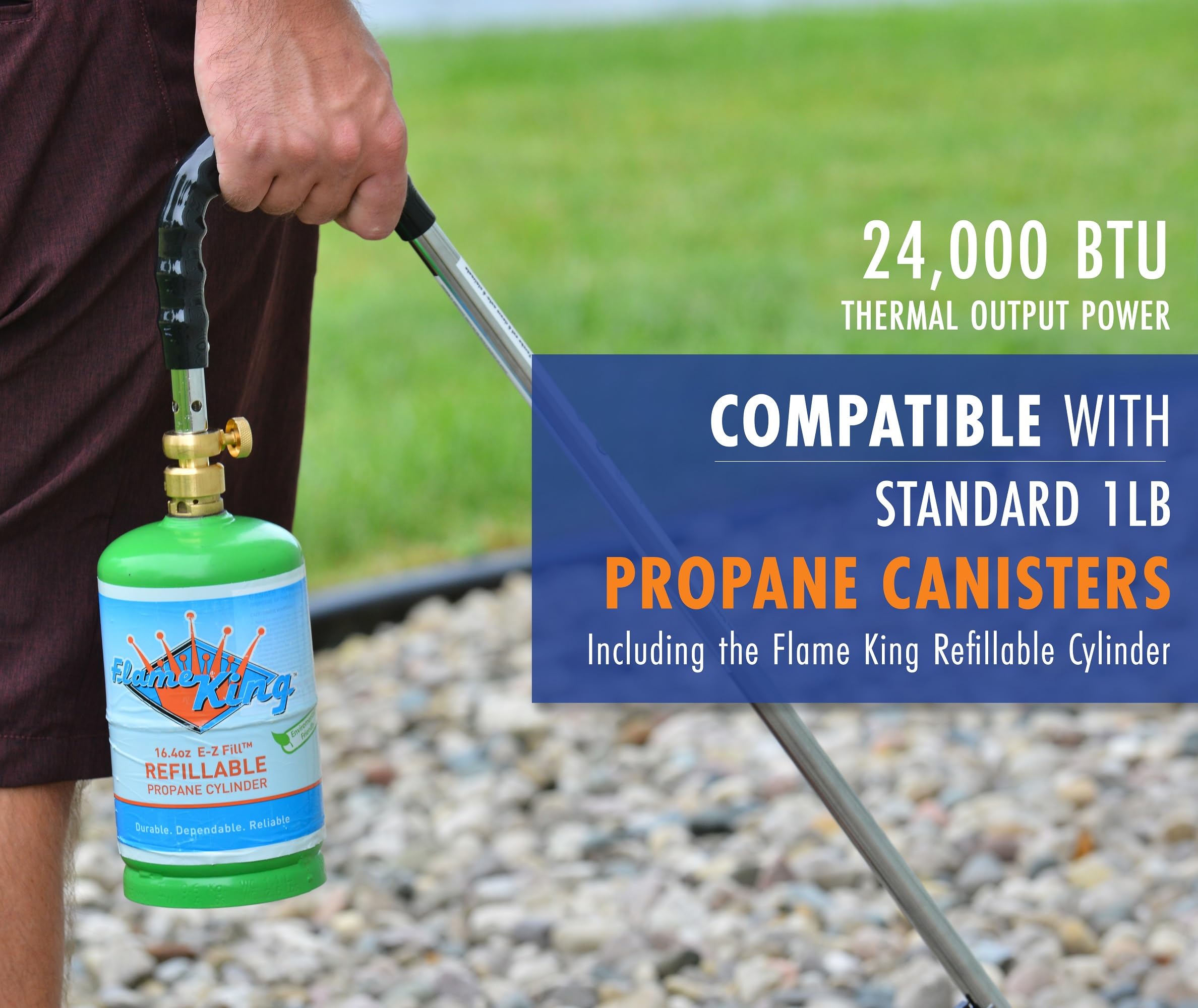 Flame King YSNPQ810CGA flame control valve for adjustable heat.