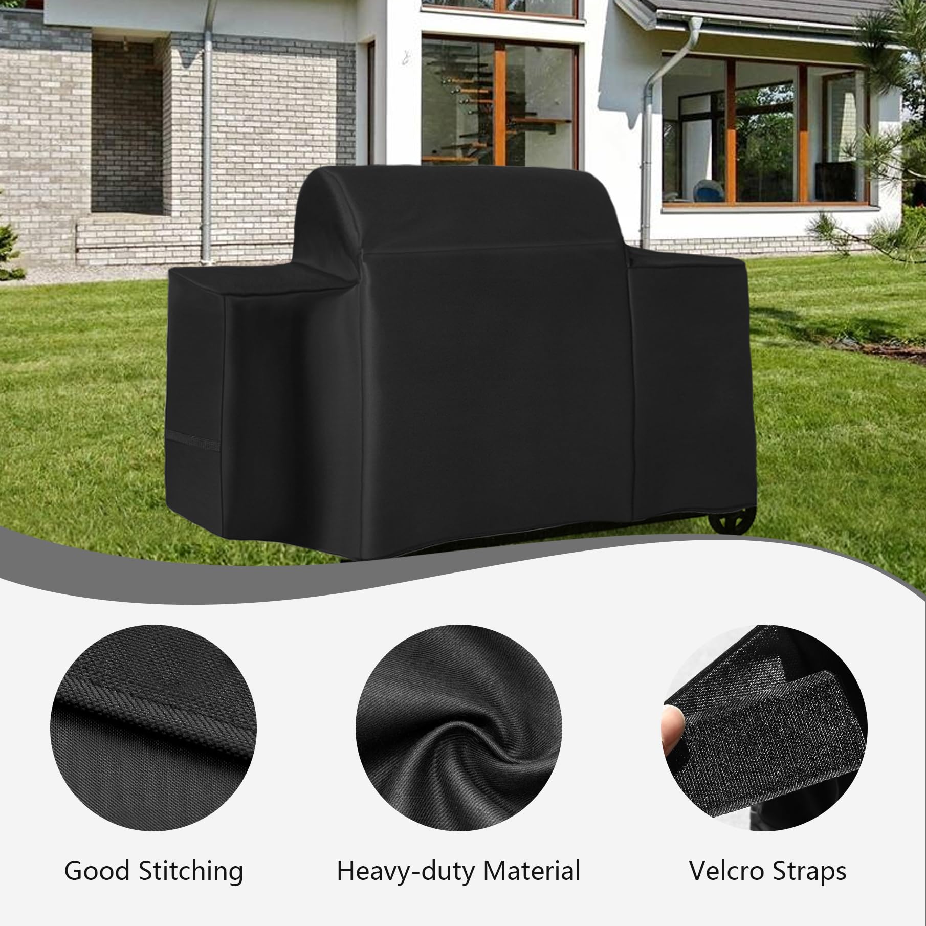 FlameDuty BAC776 fastening strap detail keeping cover secure in wind