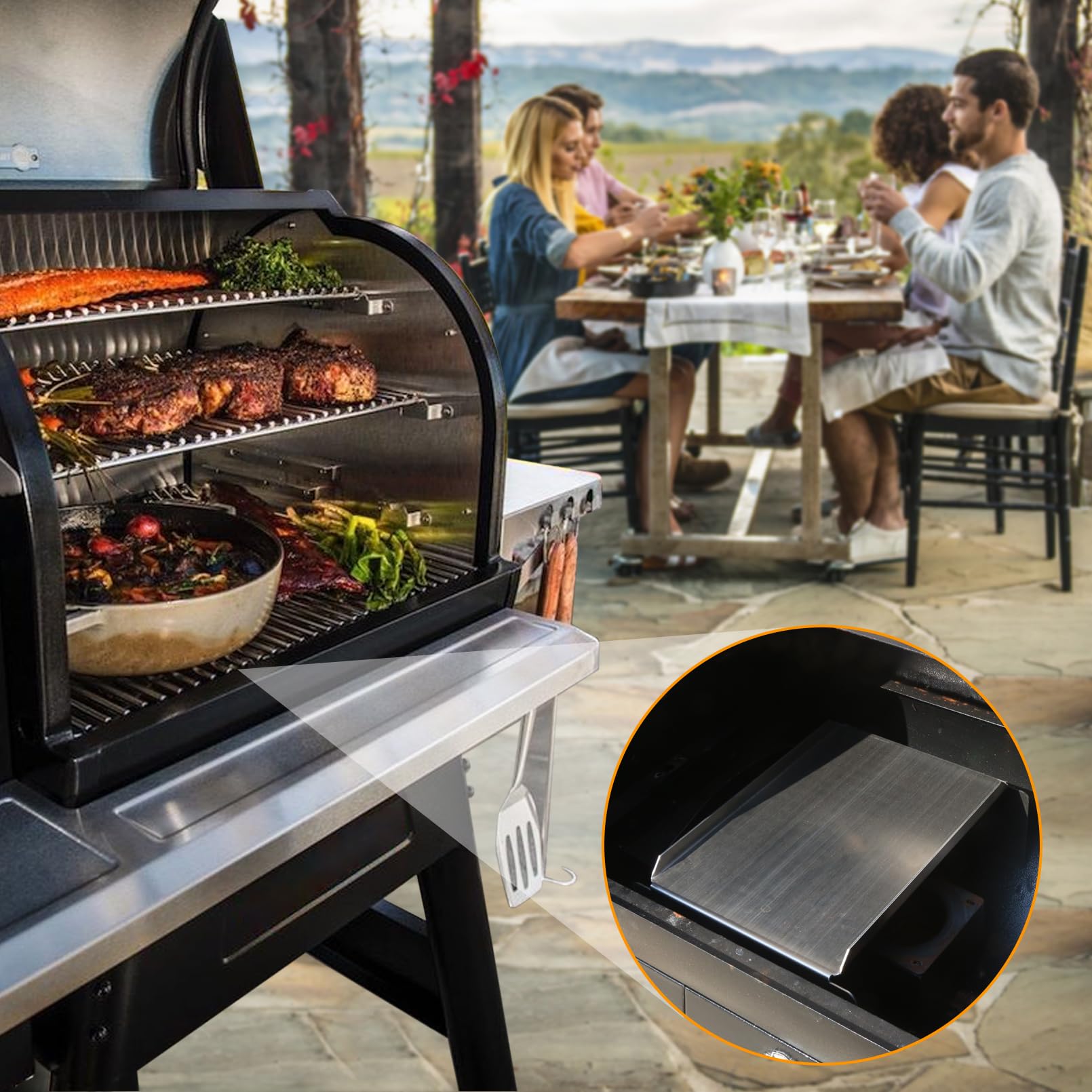 FlameDuty BCA012 compact 13 L x 11 W x 5 H fits many pellet grills.