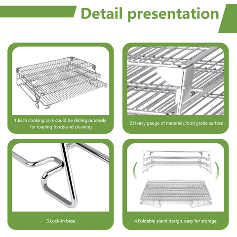 FlameDuty dishwasher-safe racks simplify post-meal cleaning after outdoor barbecues.