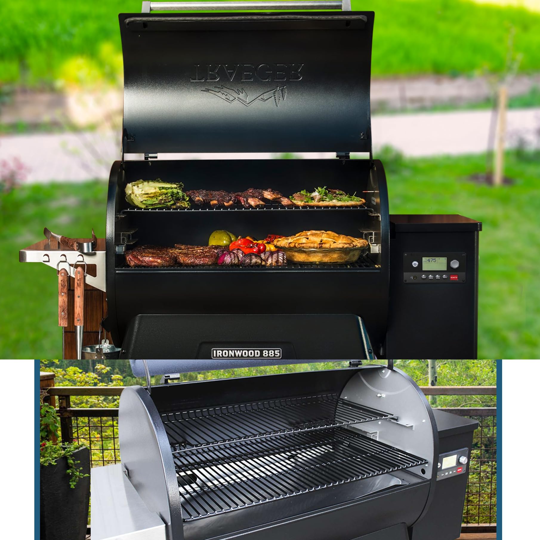 FlameDuty Ironwood 885 compatible tray supports flawless cooking with improved heat control.