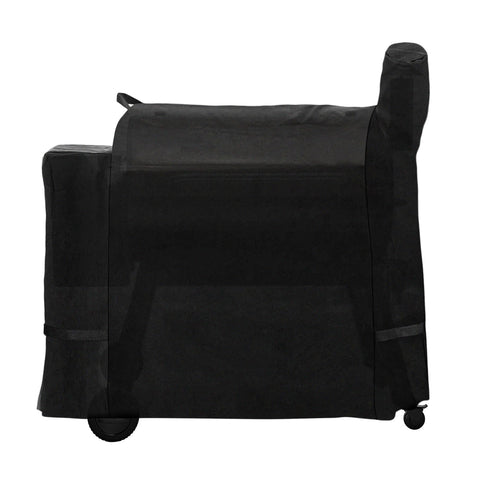 FlameDuty pellet grill cover on Traeger Pro 34 for all-season protection