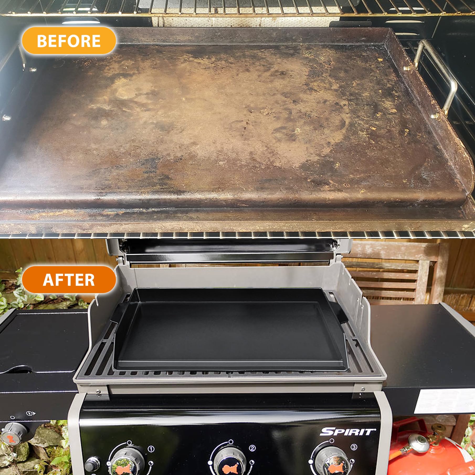 Pre-seasoned nonstick coating aids food release and quick cleanup