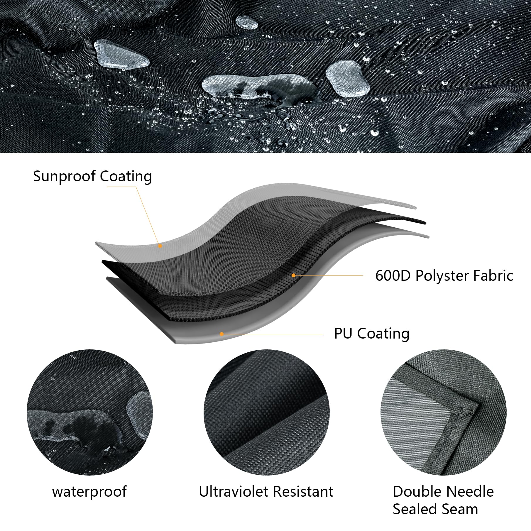 FlameDuty secure strap fasteners keeping grill protected during windy days