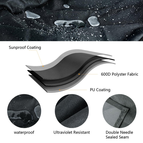 FlameDuty secure strap fasteners keeping grill protected during windy days