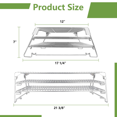 FlameDuty sliding rack assembly 21in shows easy expansion and organized loading.