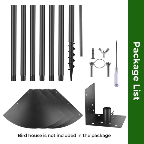 Flanagan dual-platform pole design for top or side bird houses