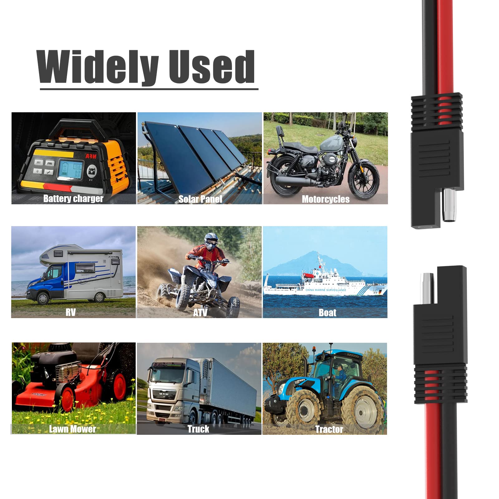 FLAPRV two-way SAE splitter extension supports powering two devices at once