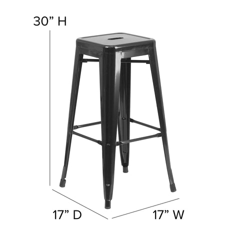 Flash Furniture galvanized steel construction provides rust resistance for outdoor durability