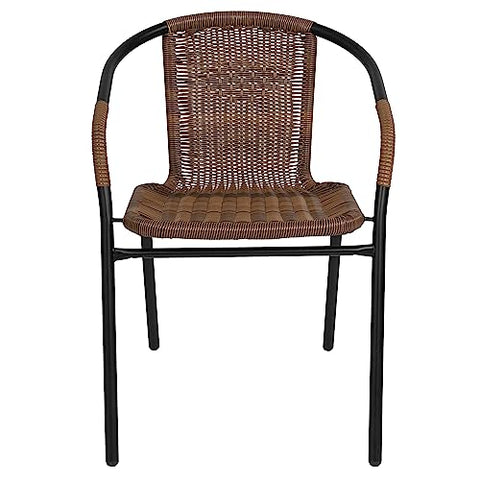 Flash Furniture Lila chair cross braces enhance stability during seating.
