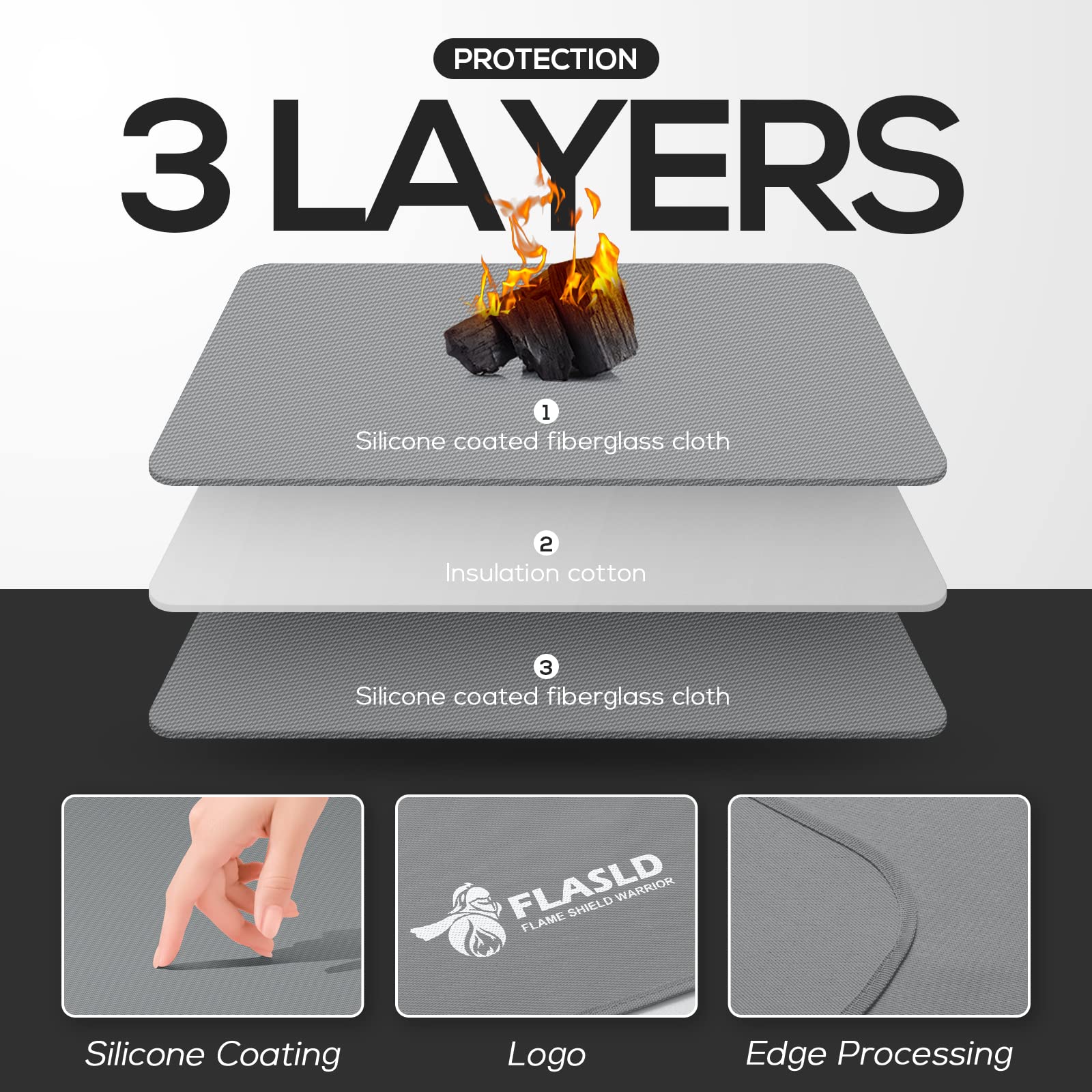 FLASLD reusable mat withstands sun, rain, or snow on deck.