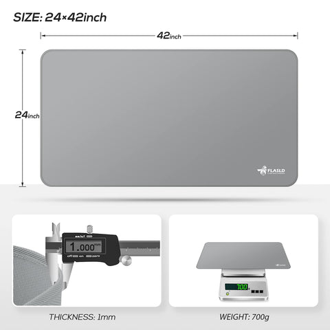 FLASLD fireproof mat beside fireplace protects hearth surface from embers.