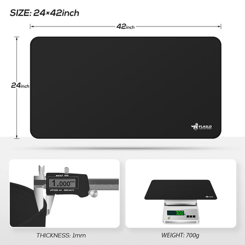 FLASLD gas grill splatter mat shields outdoor surfaces from grease and mess.