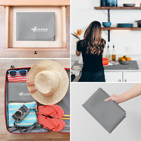 FLASLD waterproof mat cleans easily after outdoor cooking with soap and water.