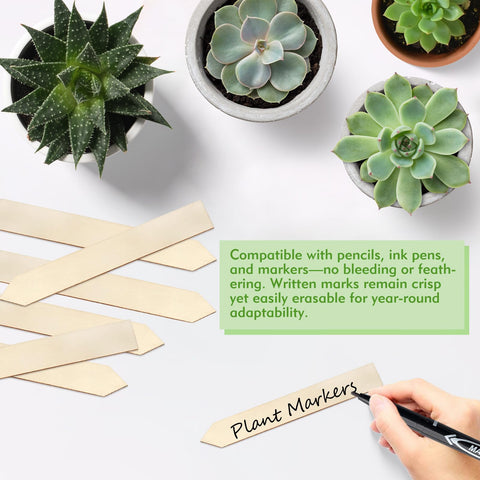 FLATRI sharp-tipped labels ease soil insertion.