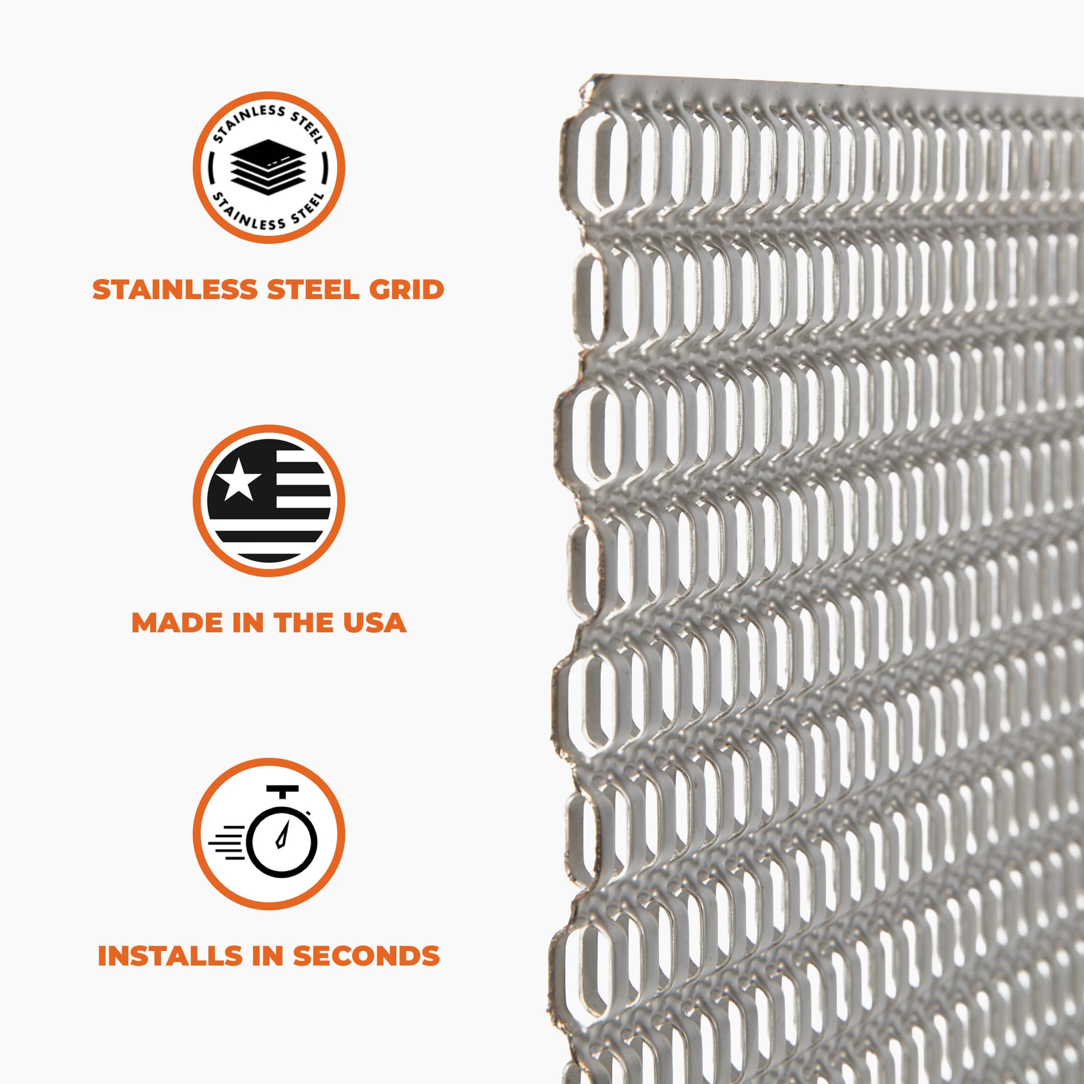 FlavrQ grid enables high searing temps on your gas grill.