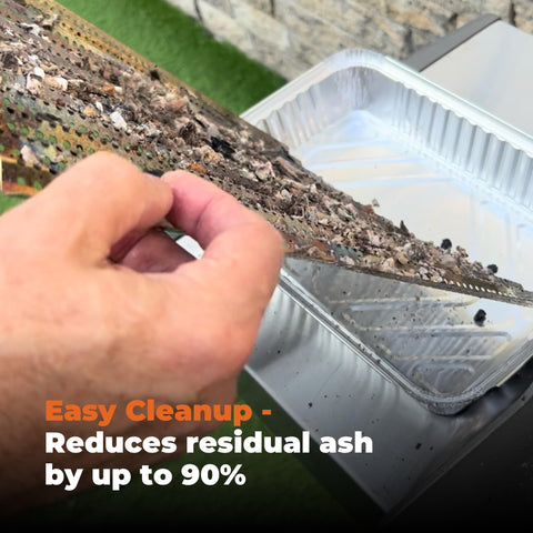 FlavrQ used as a smoker box alternative to create primary heat and flavor.