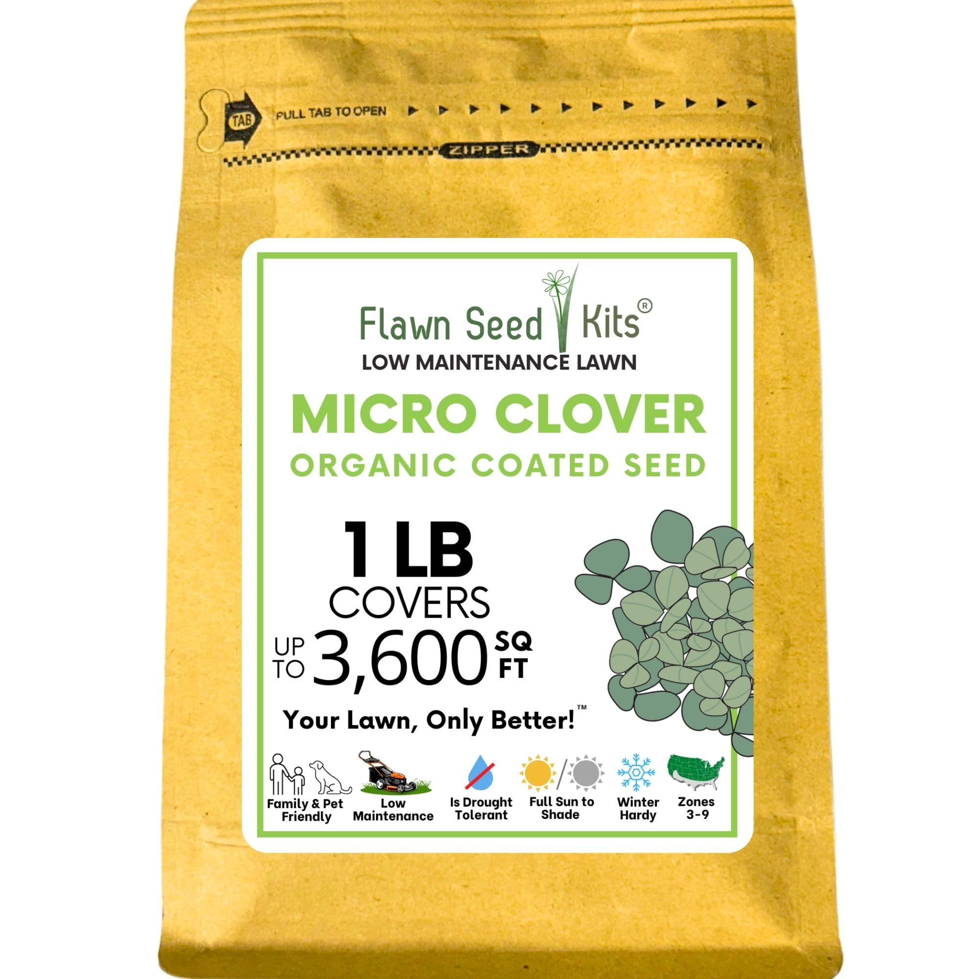 Flawn Seed Kits after-season blooms two to six inches tall for nectar.