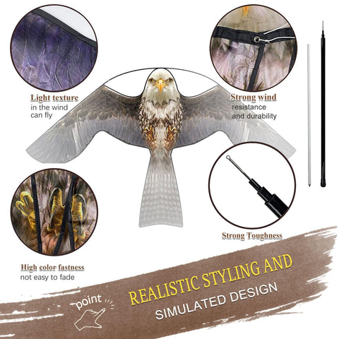 Flerigh Bird Hawk kite setup tips for easy mounting and wind alignment