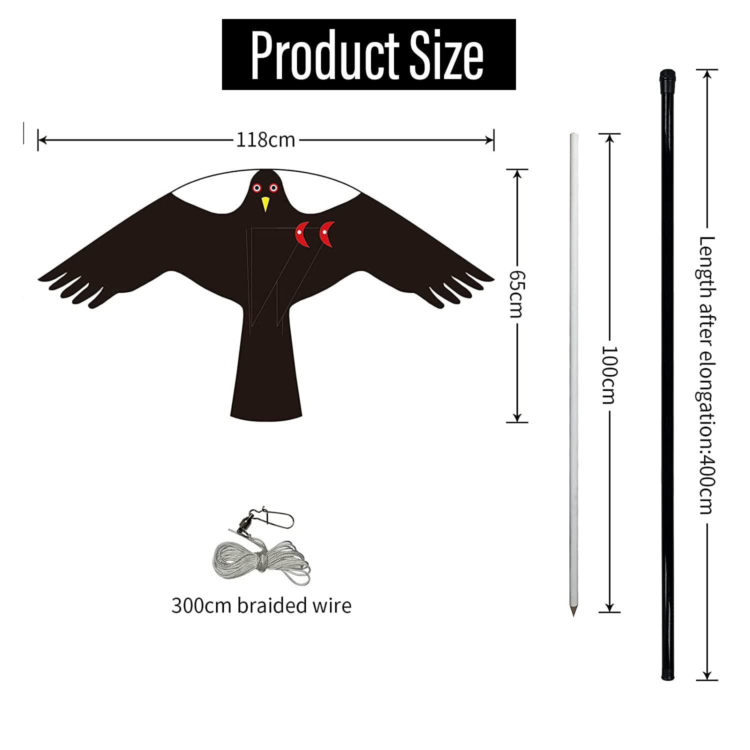 Flerigh double-hemmed kite fabric enhances durability for long use.