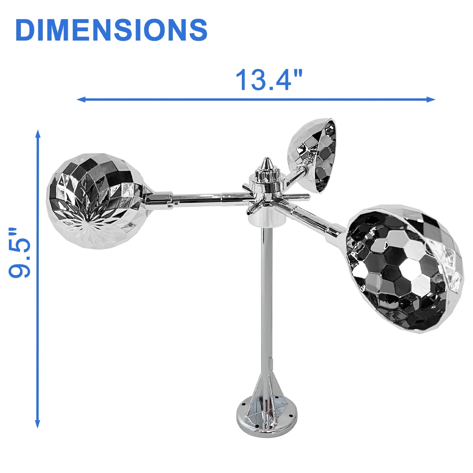 Flerigh durable electroplated finish resists weather over time.