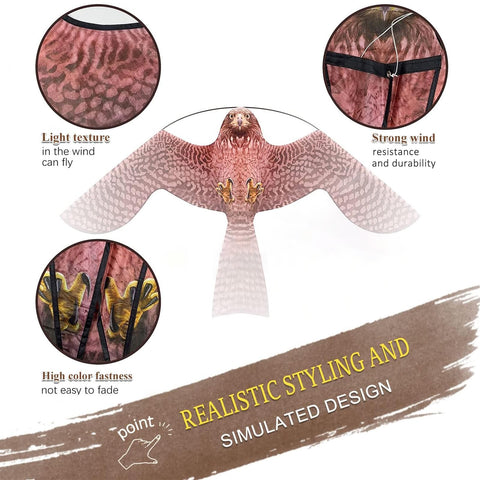 Flerigh Style A kite uses durable fabric and double hems.