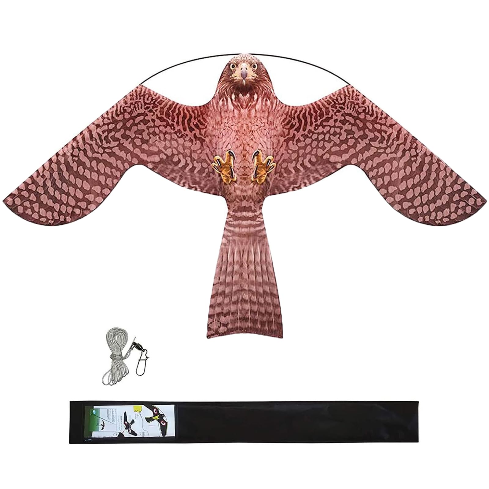 Flerigh Style A bird scarer kite with wings in wind for deterrence.