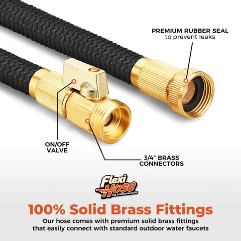 Flexi Hose double latex core providing durable water flow.