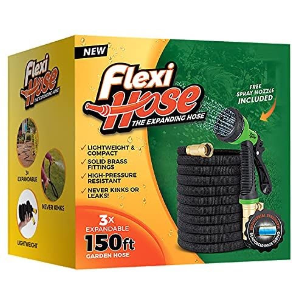 Flexi Hose endurance-tested for 2000 uses in outdoor environments.