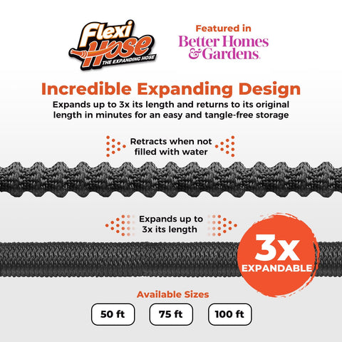 Flexi Hose shows no kink flexibility during garden watering