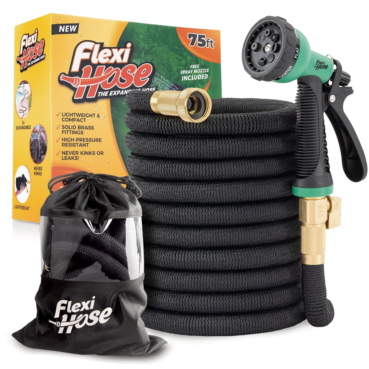 Flexi Hose Plus 75ft extended reach for large garden watering.