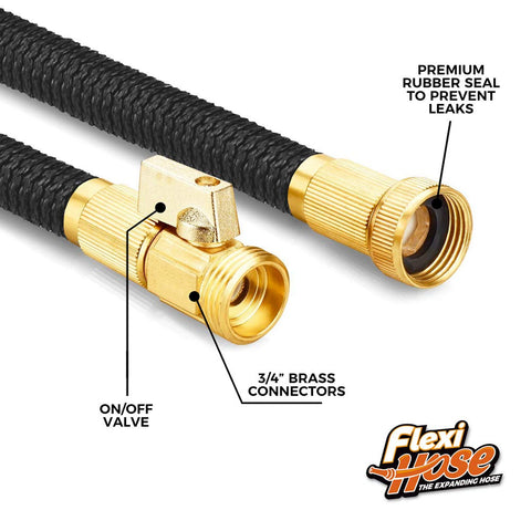 Flexi Hose Plus no-kink design maintains smooth water flow during use.