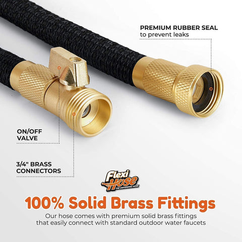 Flexi Hose Plus elastic outer fabric protects inner tube during pruning.
