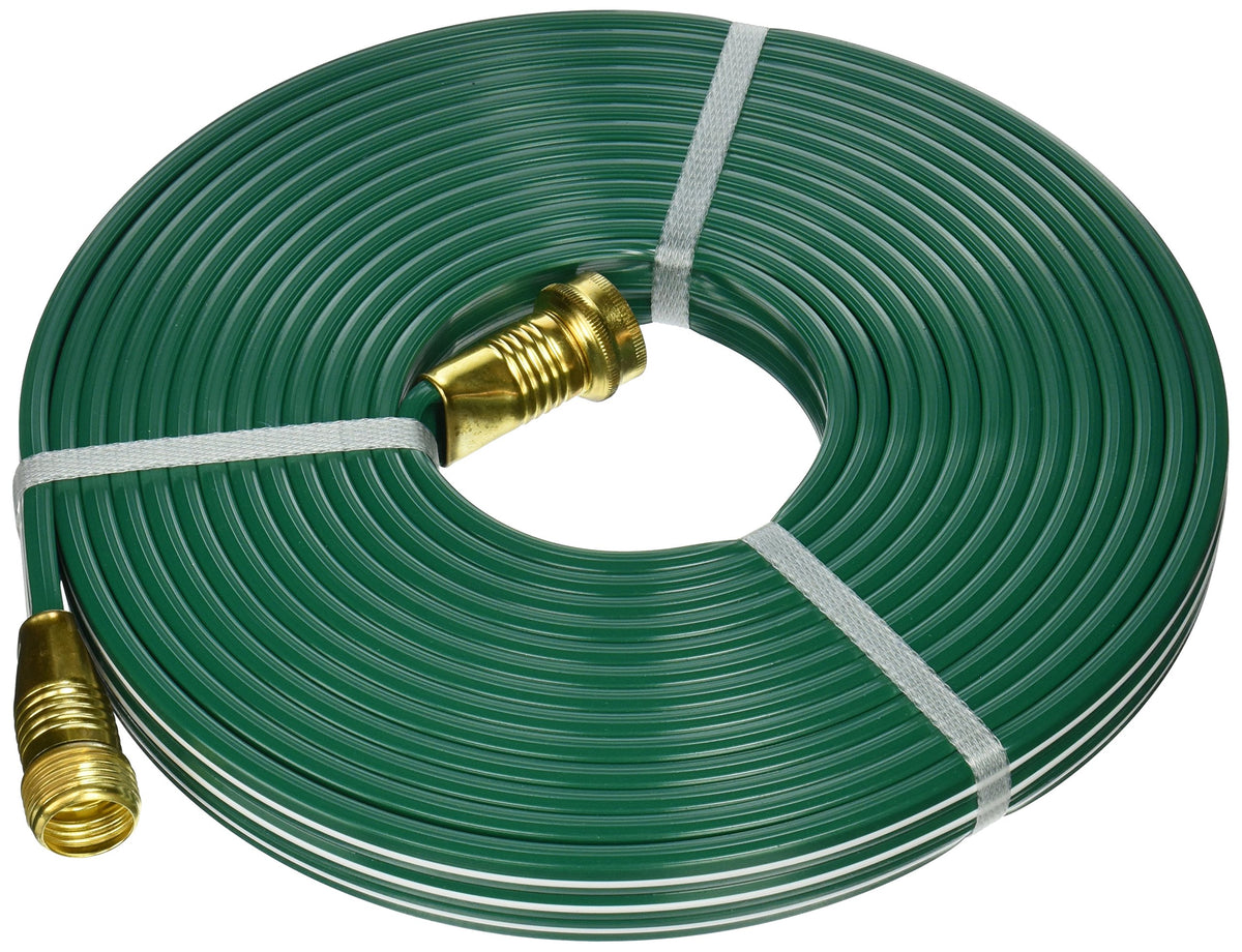 Flexon FS25 three-tube sprinkler hose extended setup for wider coverage.
