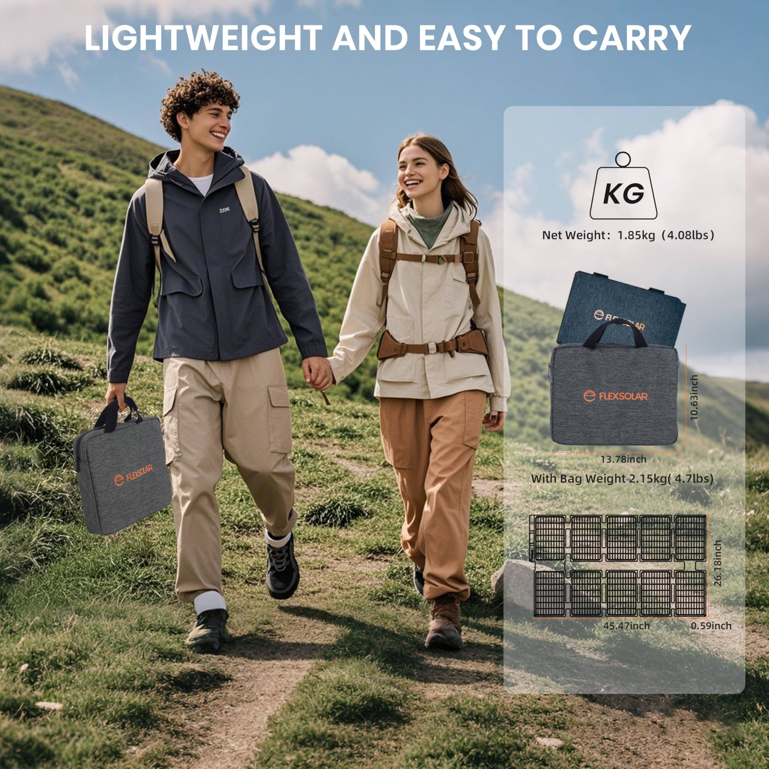 FlexSolar 4-in-1 smart cable enabling universal device charging