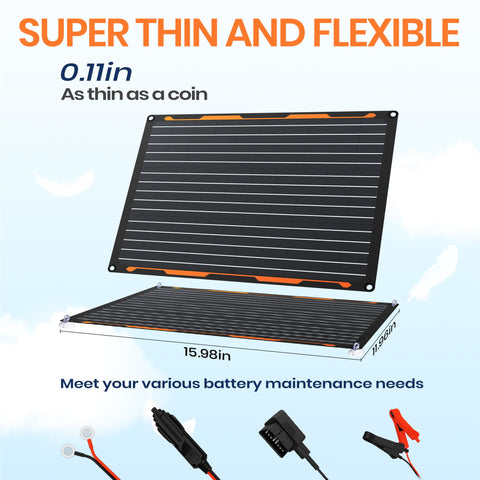 FlexSolar OBDII connector for on-the-go battery maintenance