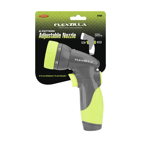Flexzilla 6-Pattern Nozzle Sprayer with soft grip enhances comfort during lengthy watering