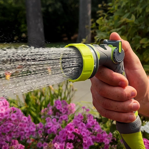 Flexzilla 7-pattern nozzle shower setting gentle watering for delicate plants