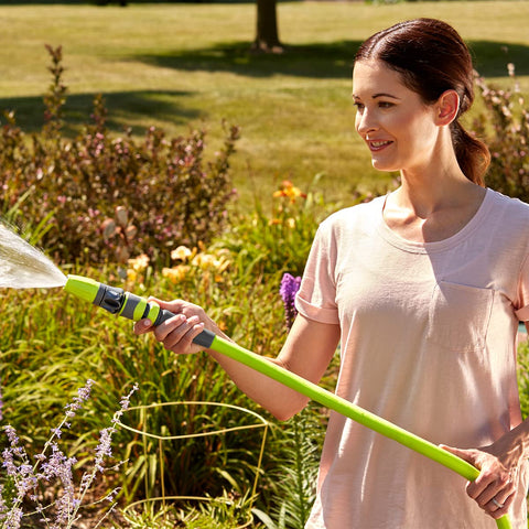Flexzilla hose with abrasion-resistant outer cover for lasting durability.