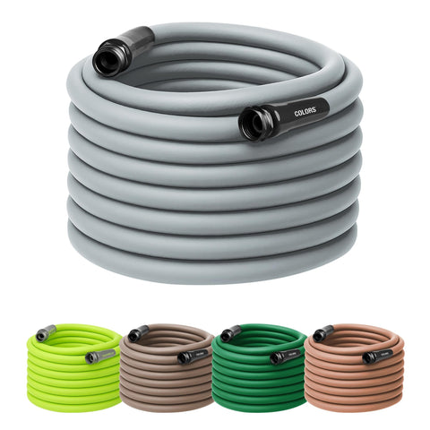 Flexzilla Colors Garden Hose 100ft slate gray for long reach and versatile watering tasks