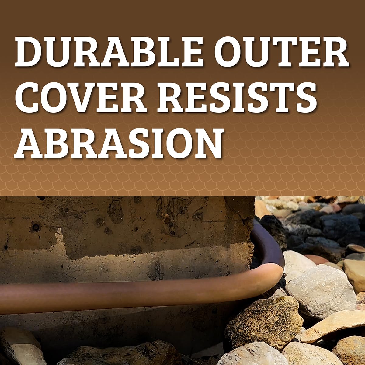 Anodized fittings on Flexzilla hose provide durable connections