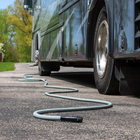 Flexzilla Colors Garden Hose crush-resistant fittings guard against accidental damage while moving