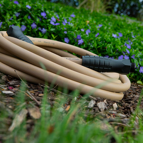 Flexzilla Colors hose lays flat with zero memory for neat garden tasks