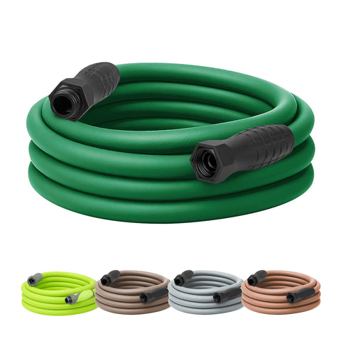 Flexzilla Colors SwivelGrip 25ft Forest Green hose with rotating grip for easy connections.